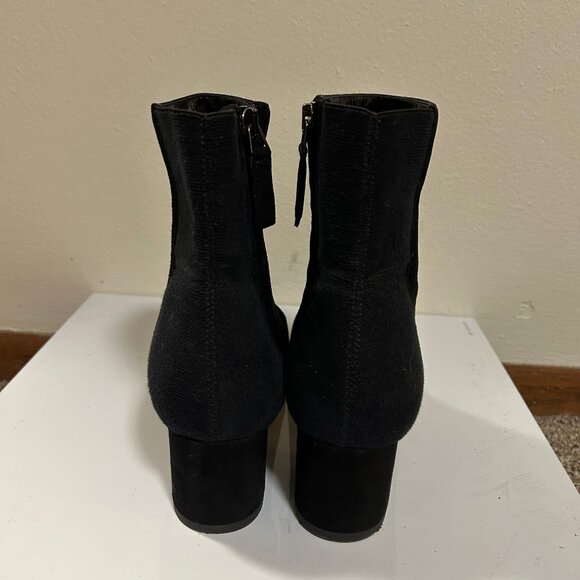 Aquatalia Black Leather Ankle Boots Sz 7.5 - Picture 6 of 8